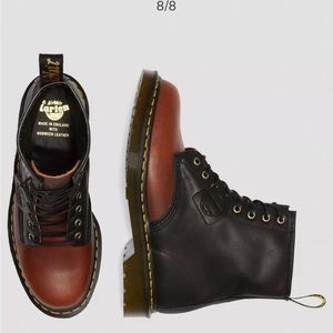 Genuine Dr.Marten brown and black leather, Made in London Horween Leather Dublin